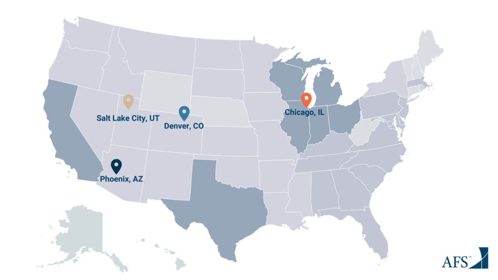 AFS locations in the US