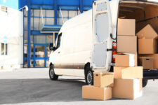 Regional Parcel Carrier delivering packages